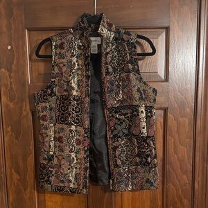 Vintage Multicolor Tapestry Vest